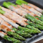 Prosciutto wrapped asparagus