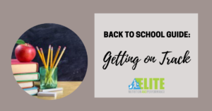 Kristen Ziesmer, Sports Dietitian -Back to School Guide-Getting on Track