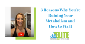 Kristen Ziesmer, Sports Dietitian - 3 Reasons Why You're Ruining Your Metabolism and How to Fix It